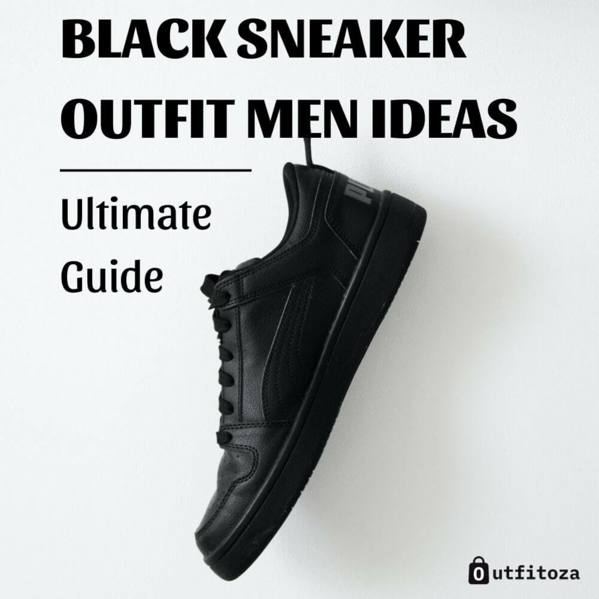 How to Style Mens Black Sneakers | How to Wear Black Sneakers - YouTube