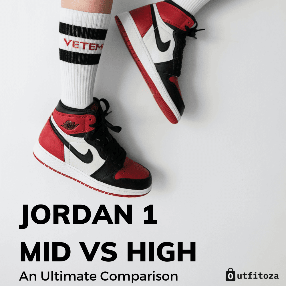 jordan 1 mid and high comparison