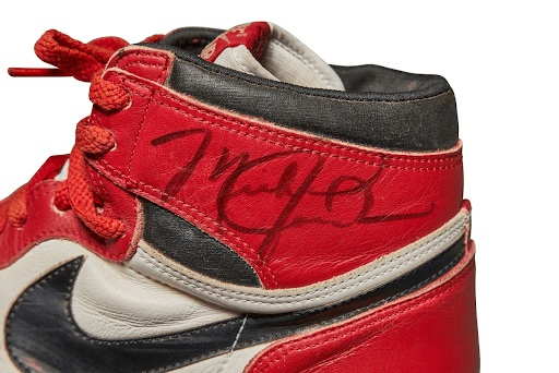 Michael Jordan’s signature on the Jordan 1 was when released 