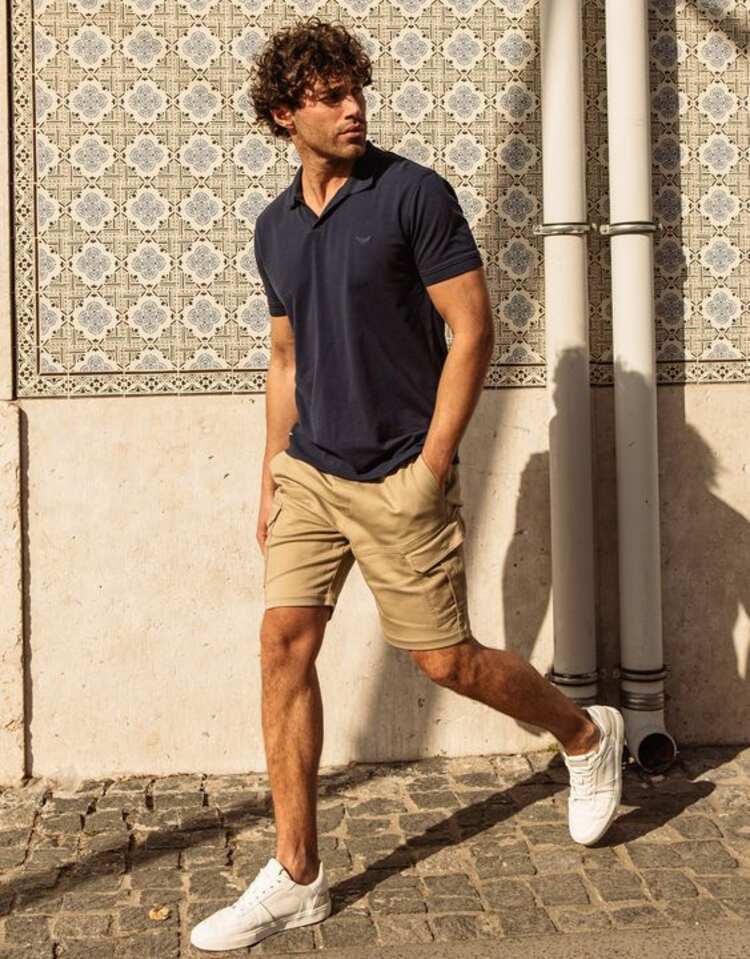 Polo shirt and short are suitable for casual day