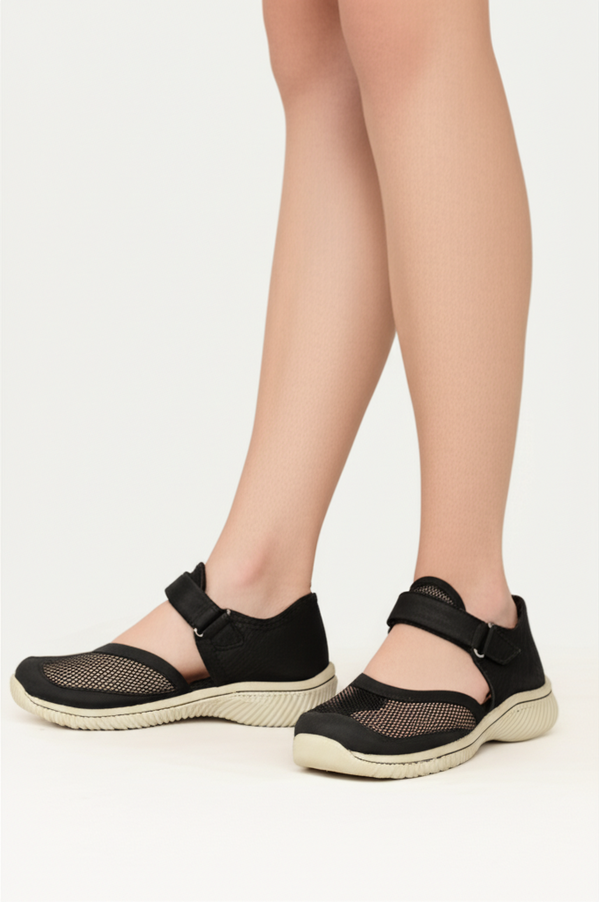 Designer walking shoes for women suited for various foot shapes and conditions