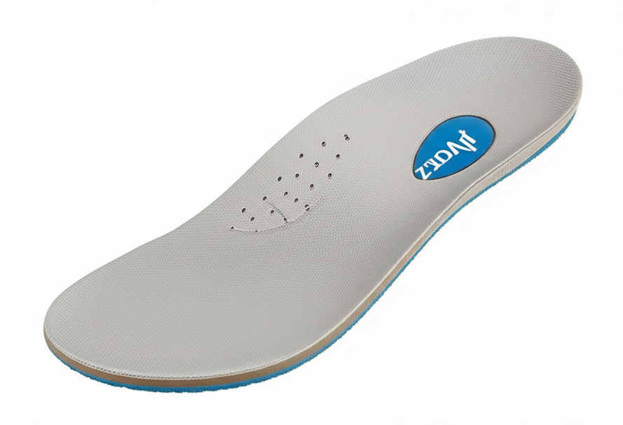 Variety of stylish shoes designed to accommodate custom orthotic insoles